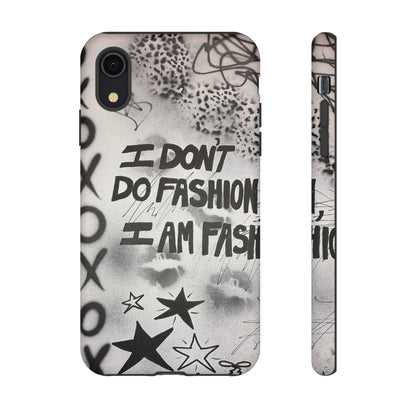 "i am fashion" airbrush iPhone case