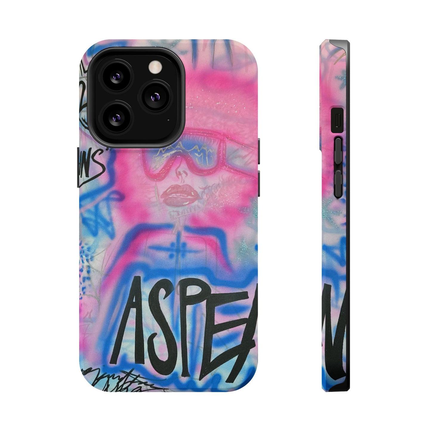 MagSafe "aspen aspirations" airbrush iPhone case