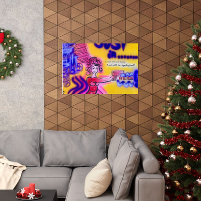 "spiraling thoughts" airbrush horizontal print