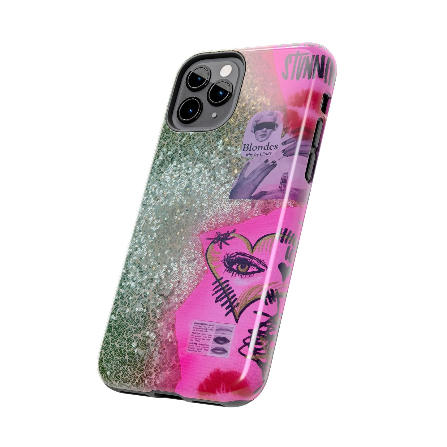 "glitter gloss" airbrush iPhone case