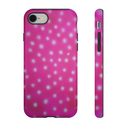 "bubblegum polka dot" airbrush iPhone case