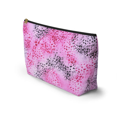 "pink cheetah pt. 2" airbrush makeup pouch