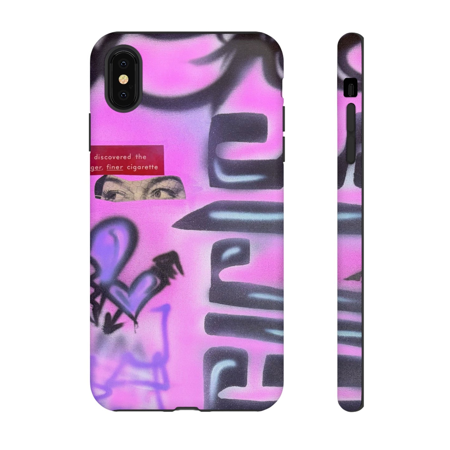 "purple princess" airbrush iPhone case