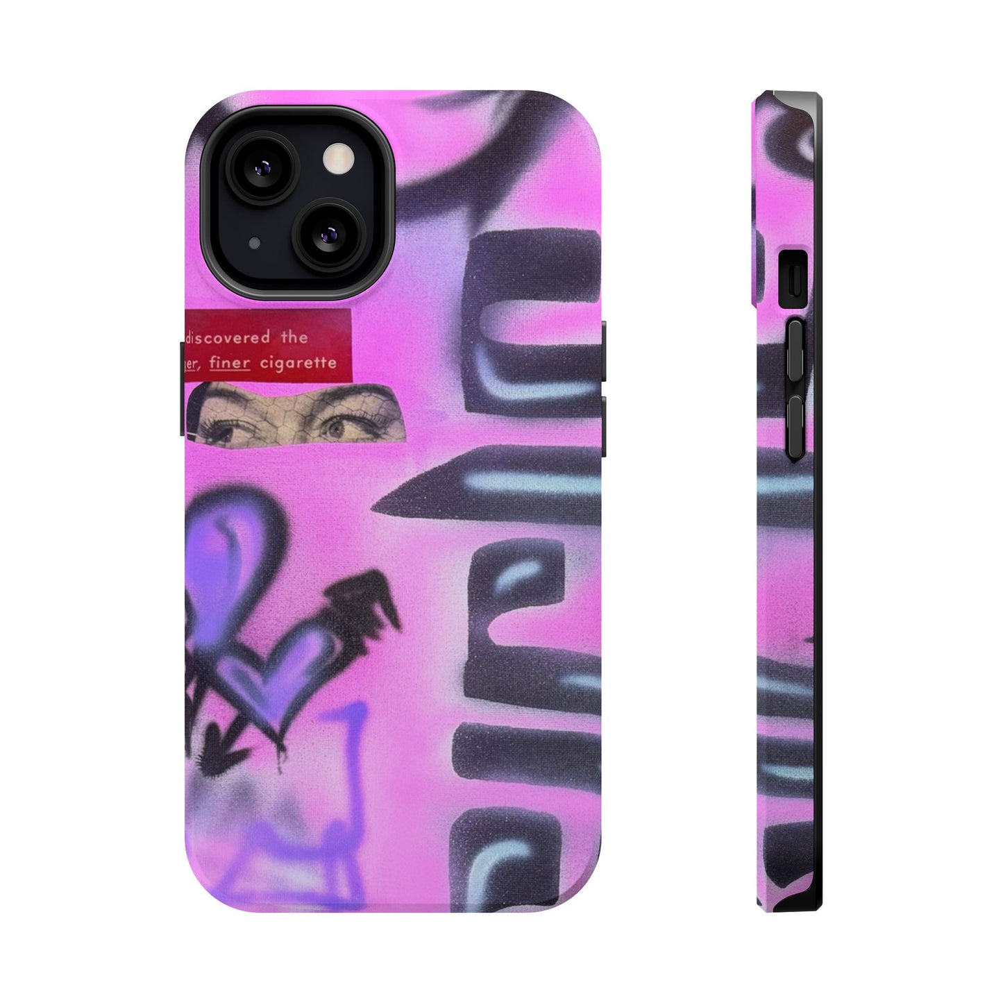 MagSafe "purple princess" airbrush iPhone case