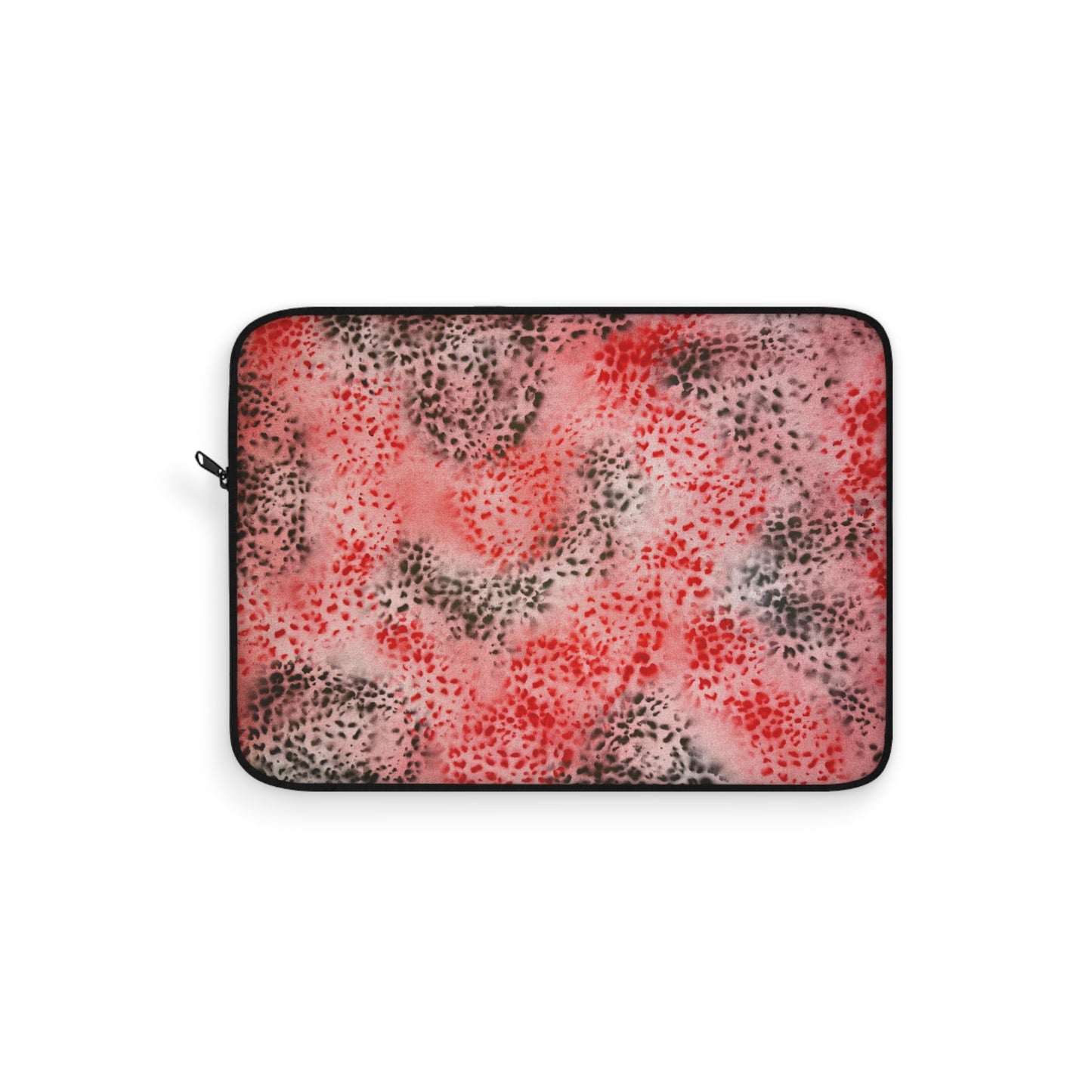 "red cheetah" airbrush laptop sleeve