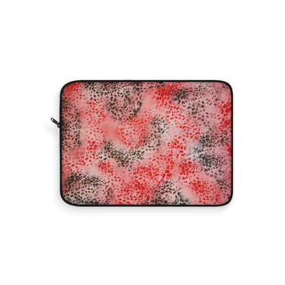 "red cheetah" airbrush laptop sleeve