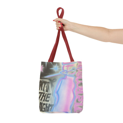 "into the night pt. 2" airbrush tote bag