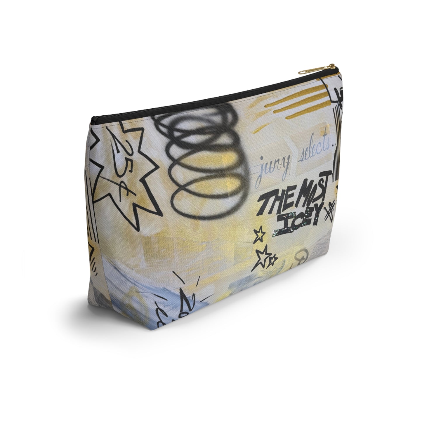 "golden glacier" airbrush makeup pouch
