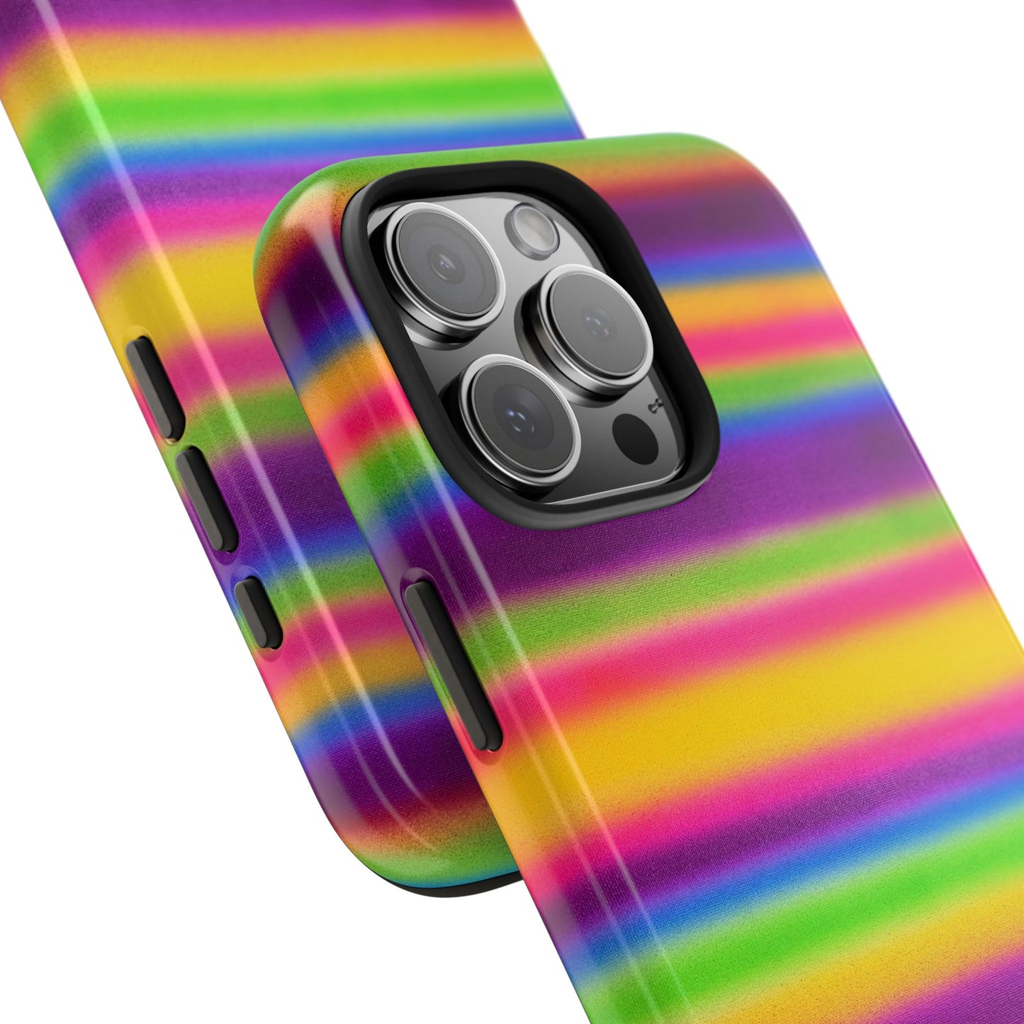 "colorful stripes" airbrush iPhone case