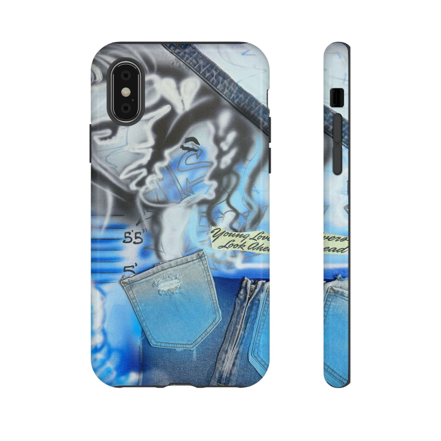 "young lovers" airbrush iPhone case