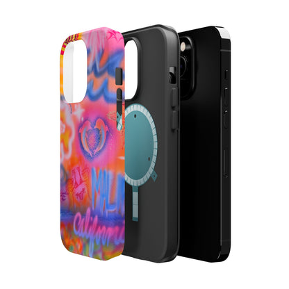 "mornings in malibu" MagSafe airbrush iPhone case