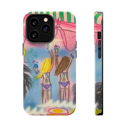 MagSafe "kinis & tinis" airbrush iPhone case