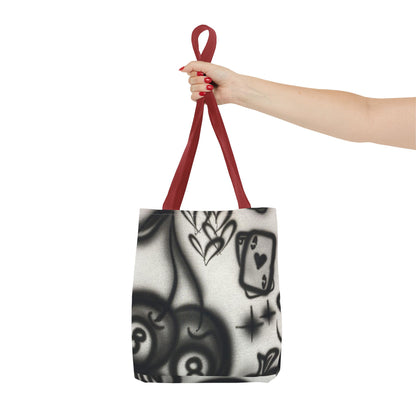 "hidden ace" airbrush tote bag