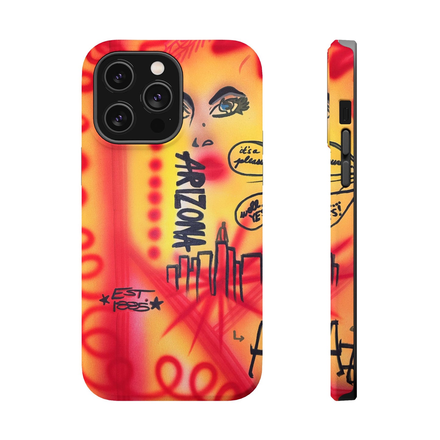 MagSafe "tempe, az" airbrush iPhone case