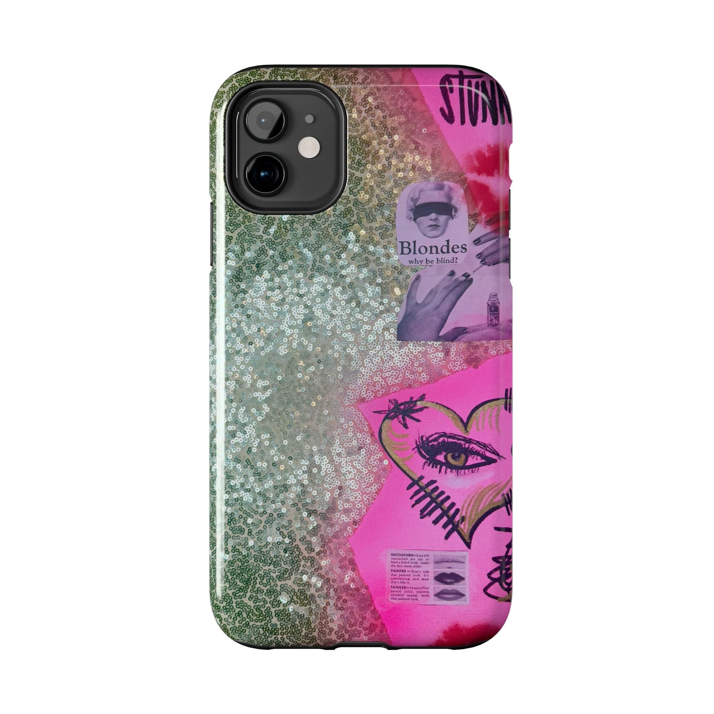 "glitter gloss" airbrush iPhone case