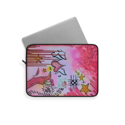"cherry luvr" airbrush laptop sleeve