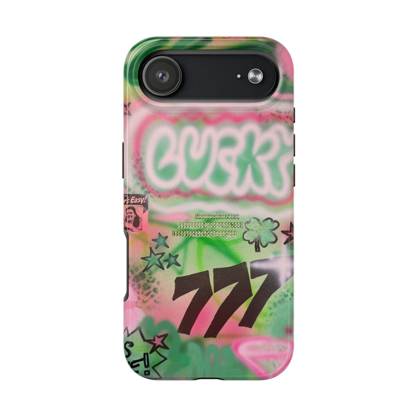 "so lucky" airbrush iPhone case