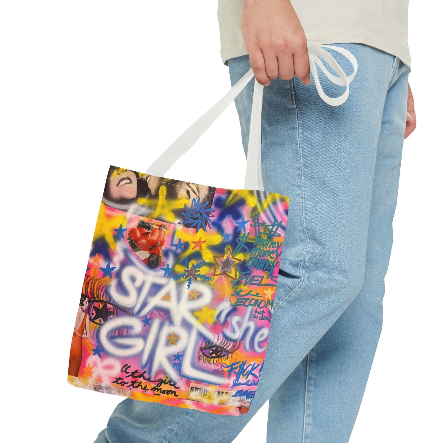 "STARGIRL" airbrush tote bag