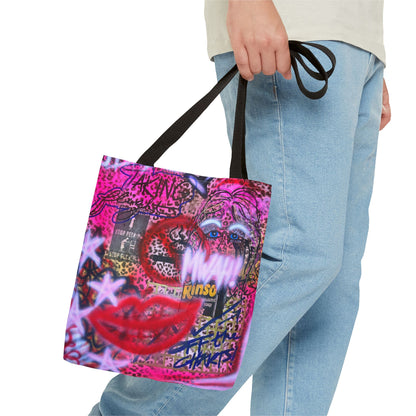 "taking flight" airbrush tote bag