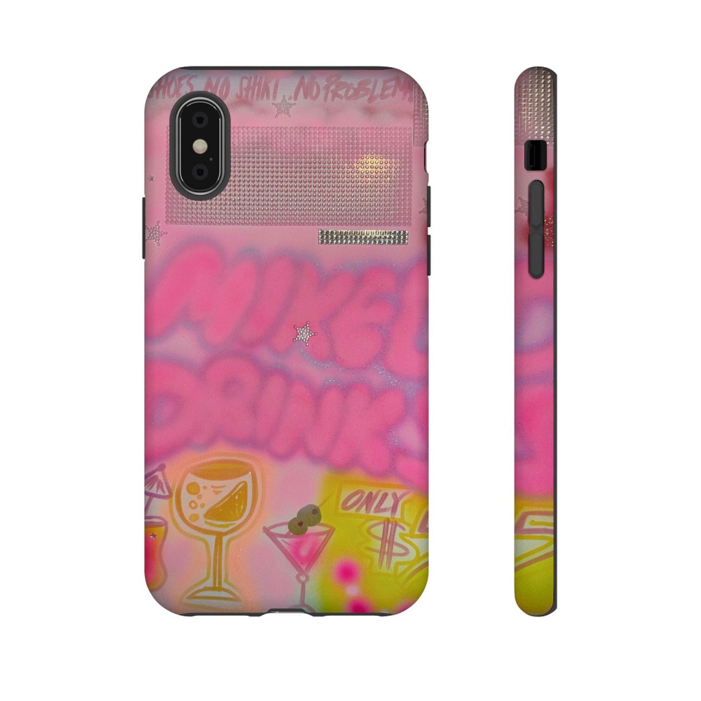 "mixed drinks" airbrush iPhone case