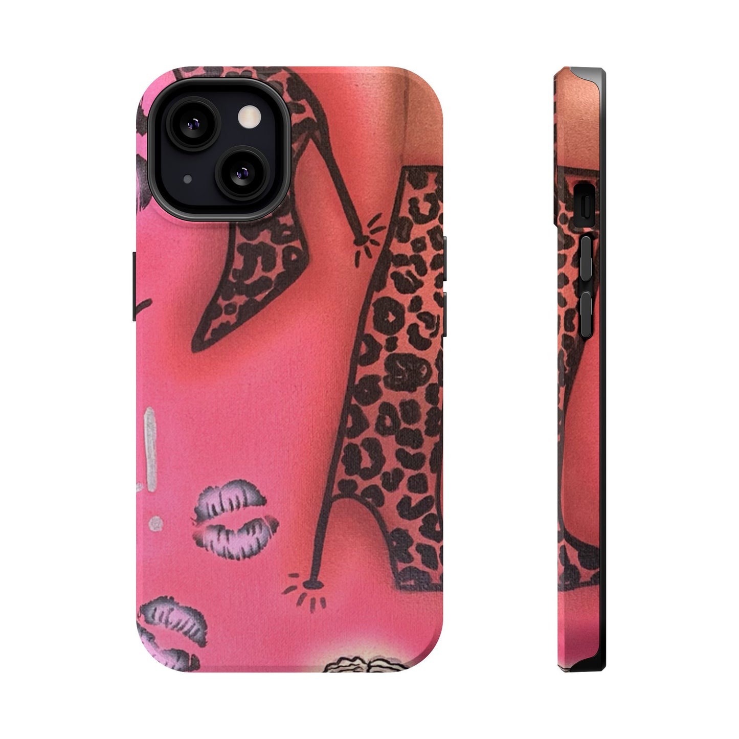 MagSafe "cheetah boots" airbrush iPhone case