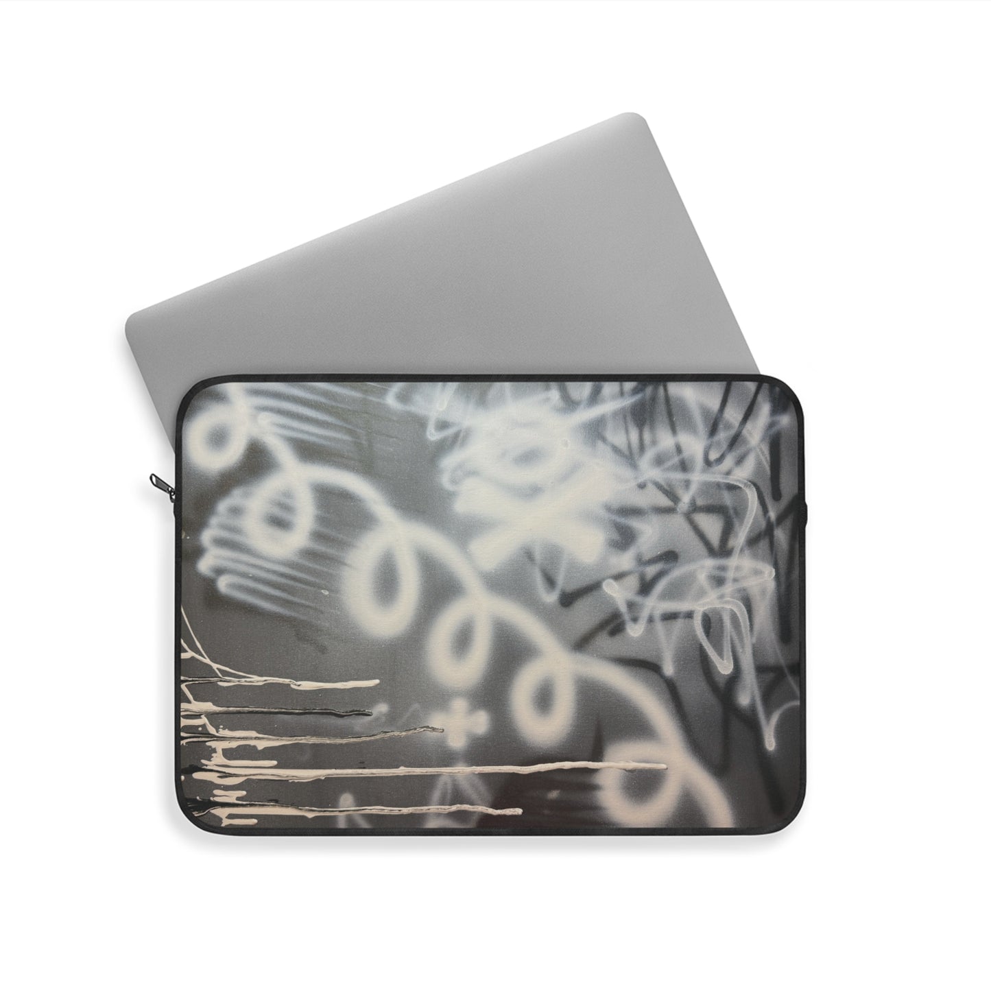 "spatial blur" airbrush laptop sleeve