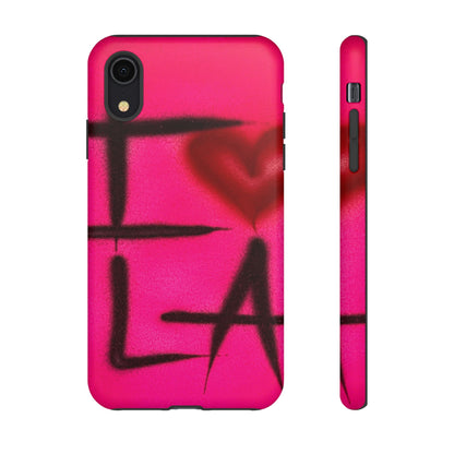 "I <3 LA" airbrush iPhone case