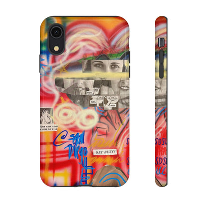 limited edition "get busy" airbrush iPhone case