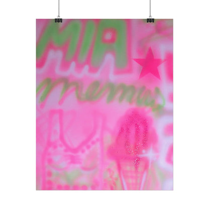 "miami matcha" airbrush rolled print
