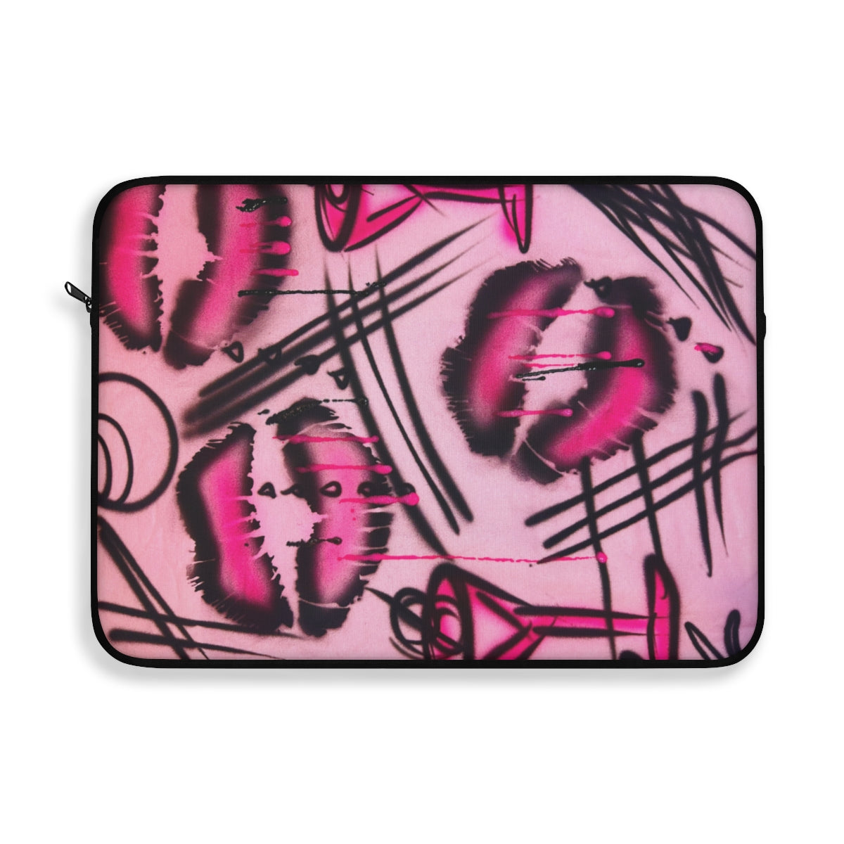 "glossy pout" airbrush laptop sleeve