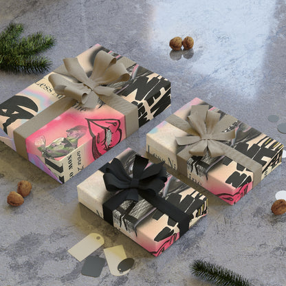 "new york, new york" airbrush wrapping paper