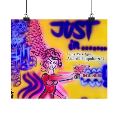 "spiraling thoughts" airbrush horizontal print