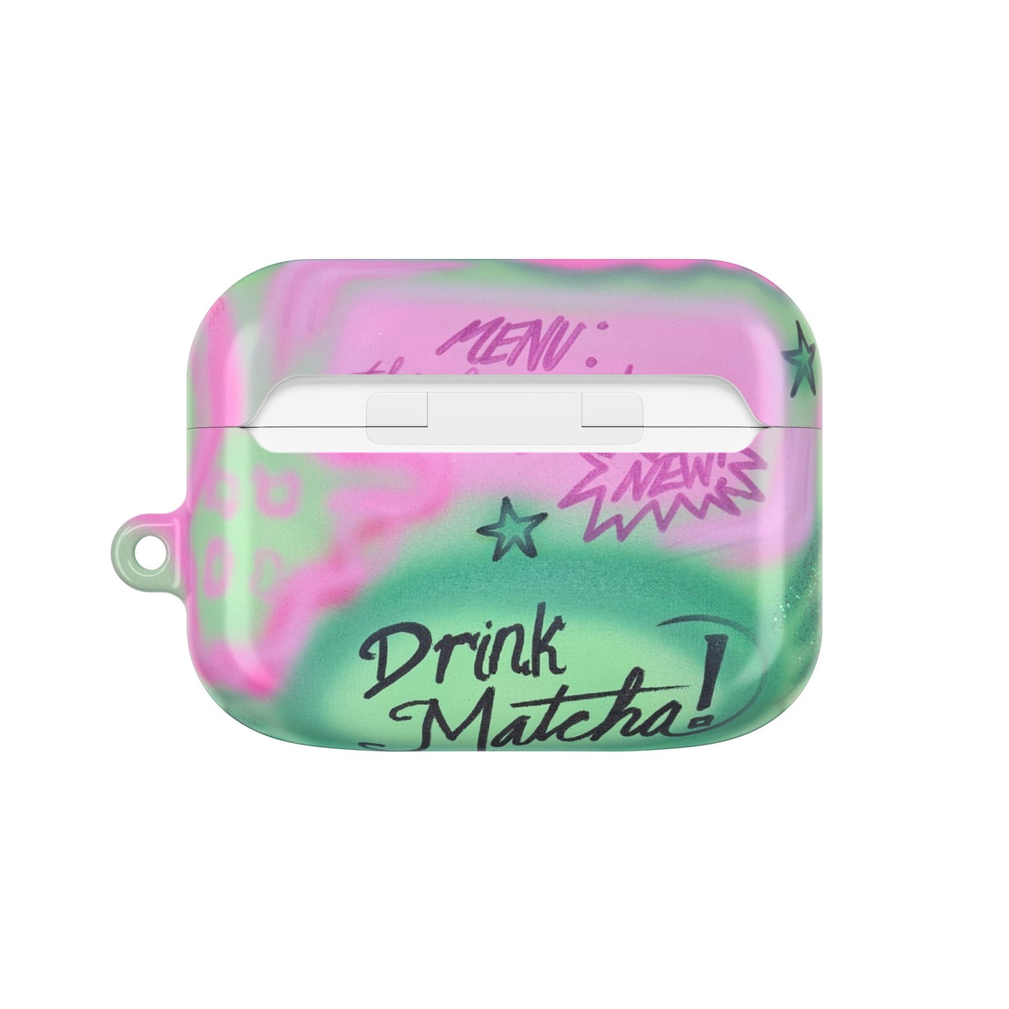 "matcha!" airbrush airpod cases