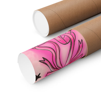 "plié passion" airbrush horizontal print