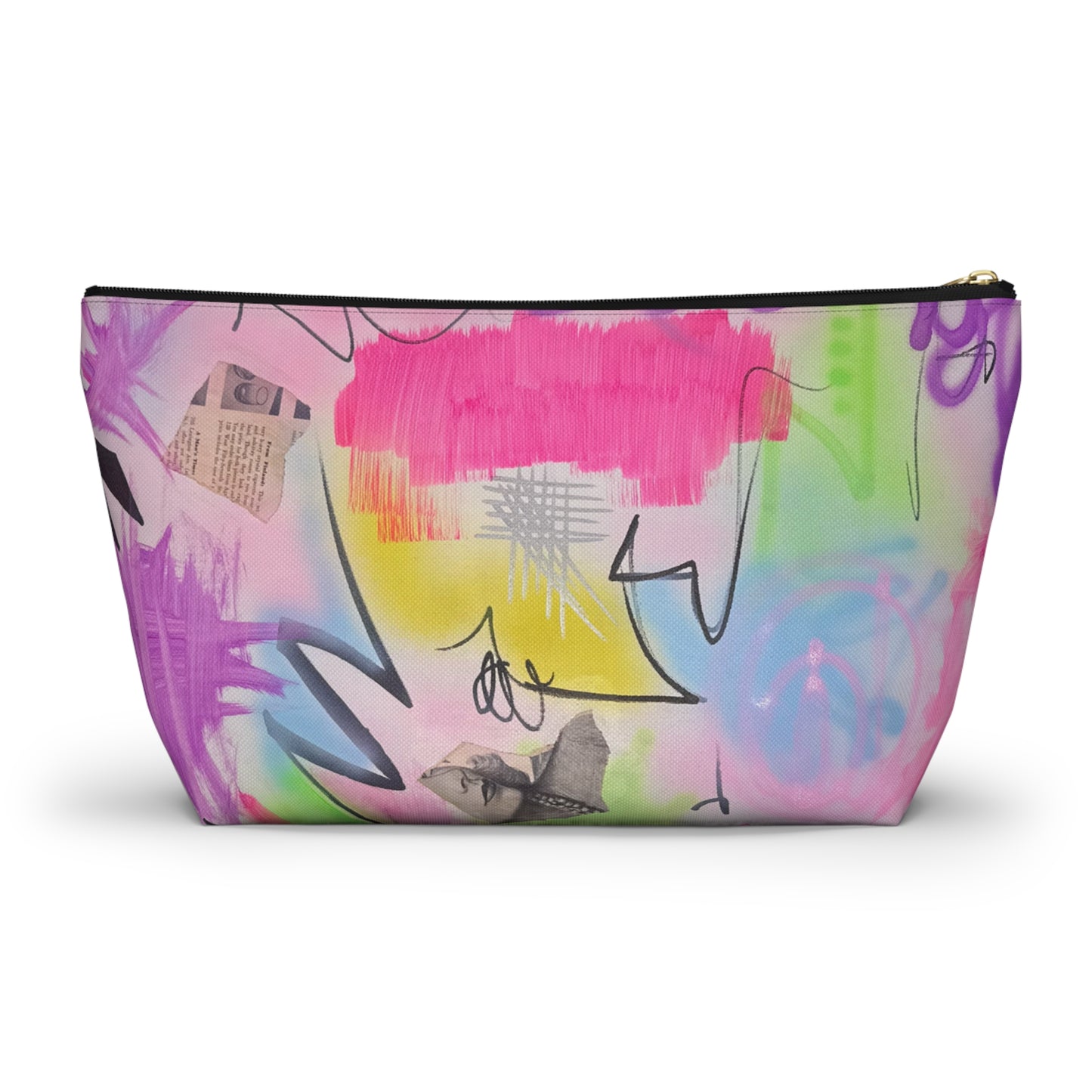 "pastel static" airbrush makeup pouch