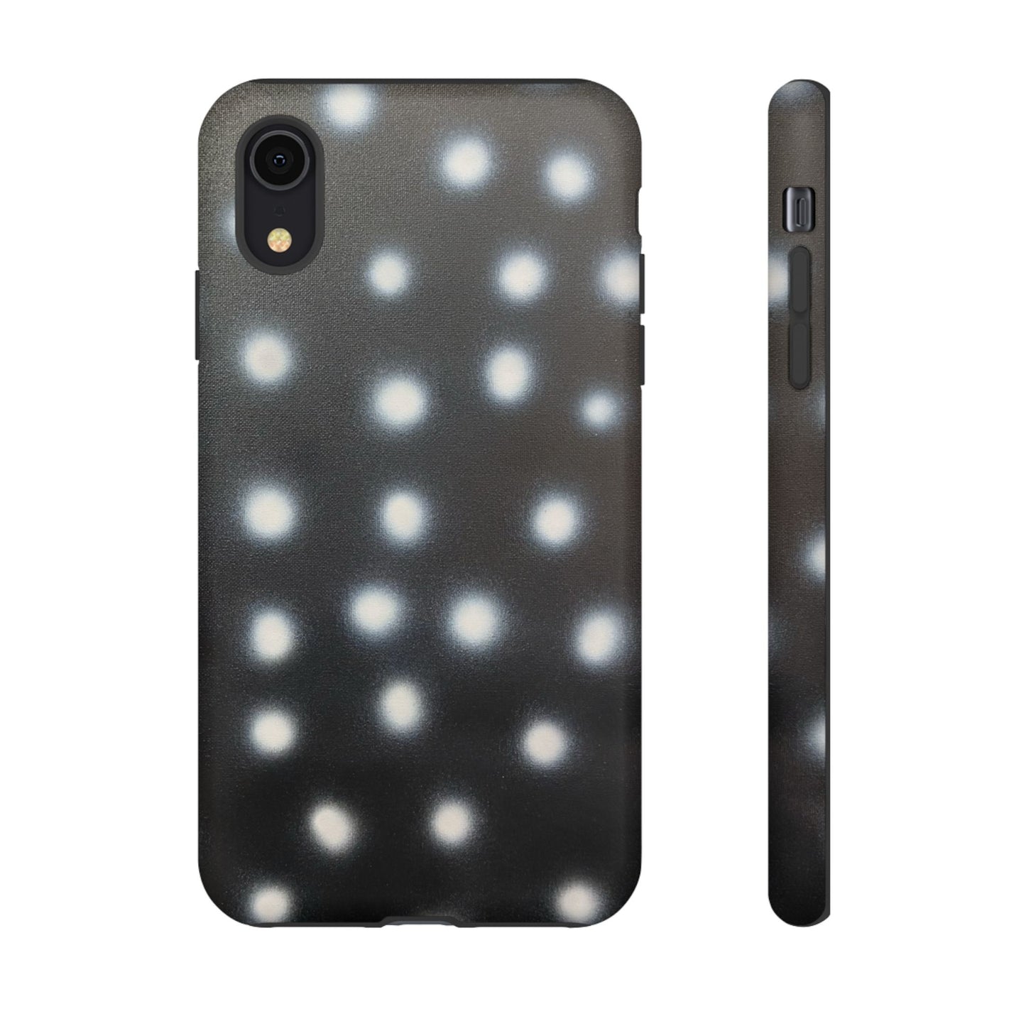"coconut noir polka dot" airbrush iPhone case