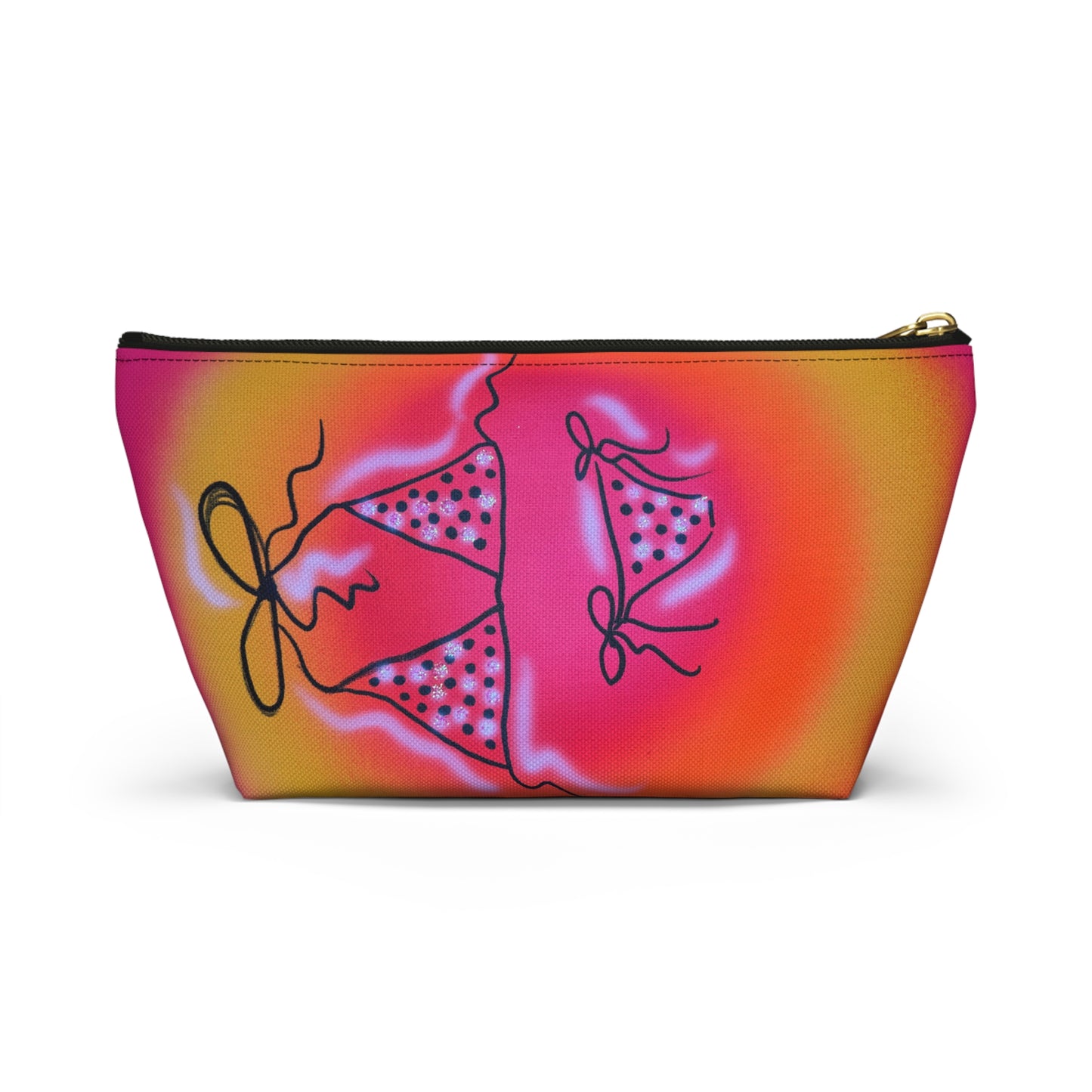 "glitter bikini" airbrush makeup pouch