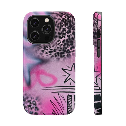 MagSafe "onyx cheetah" airbrush iPhone case