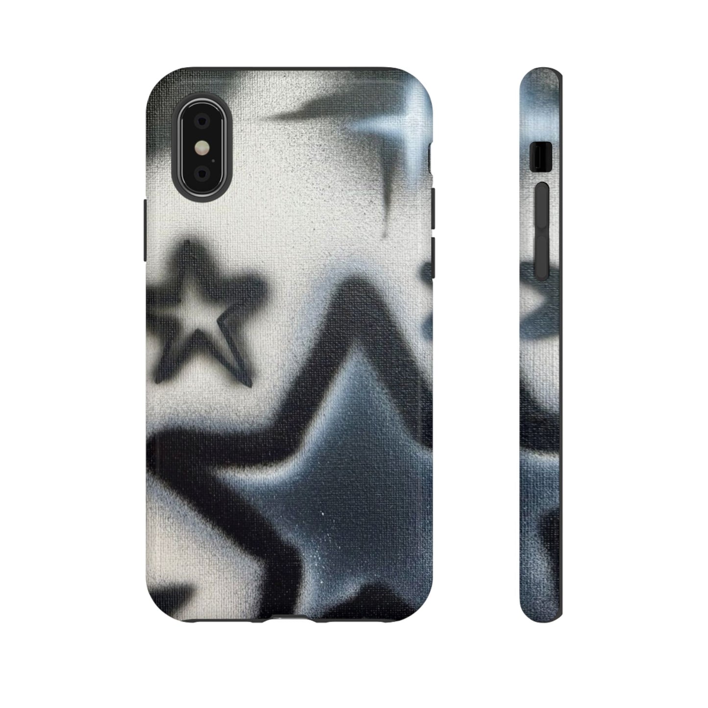 "black & white stars" airbrush iPhone case