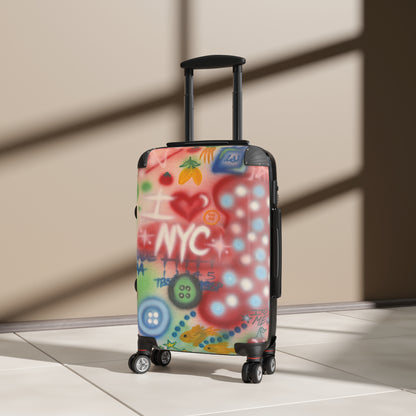 "i <3 NYC" airbrush suitcase