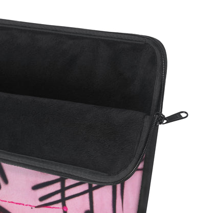 "glossy pout" airbrush laptop sleeve