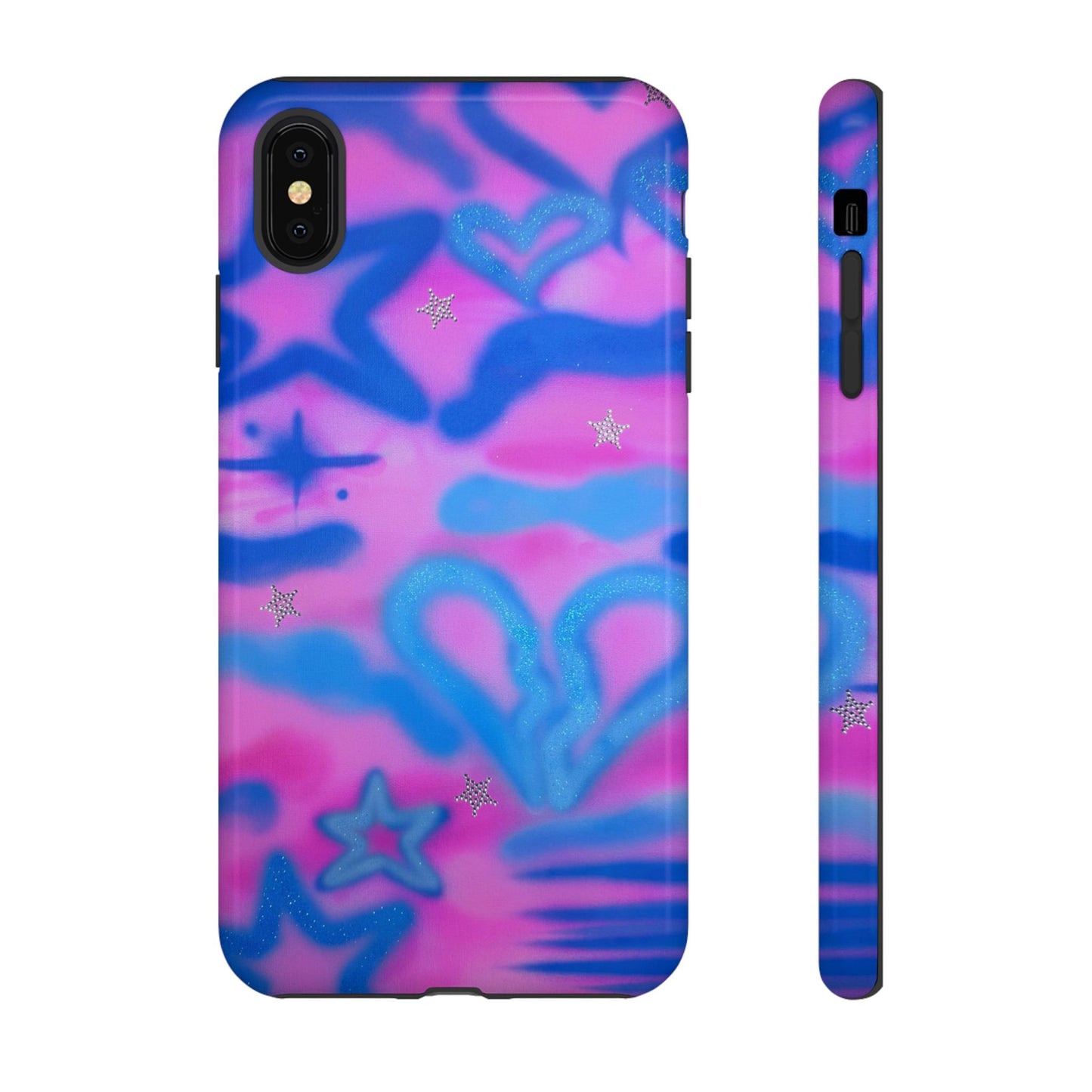 "blue camo" airbrush iPhone case