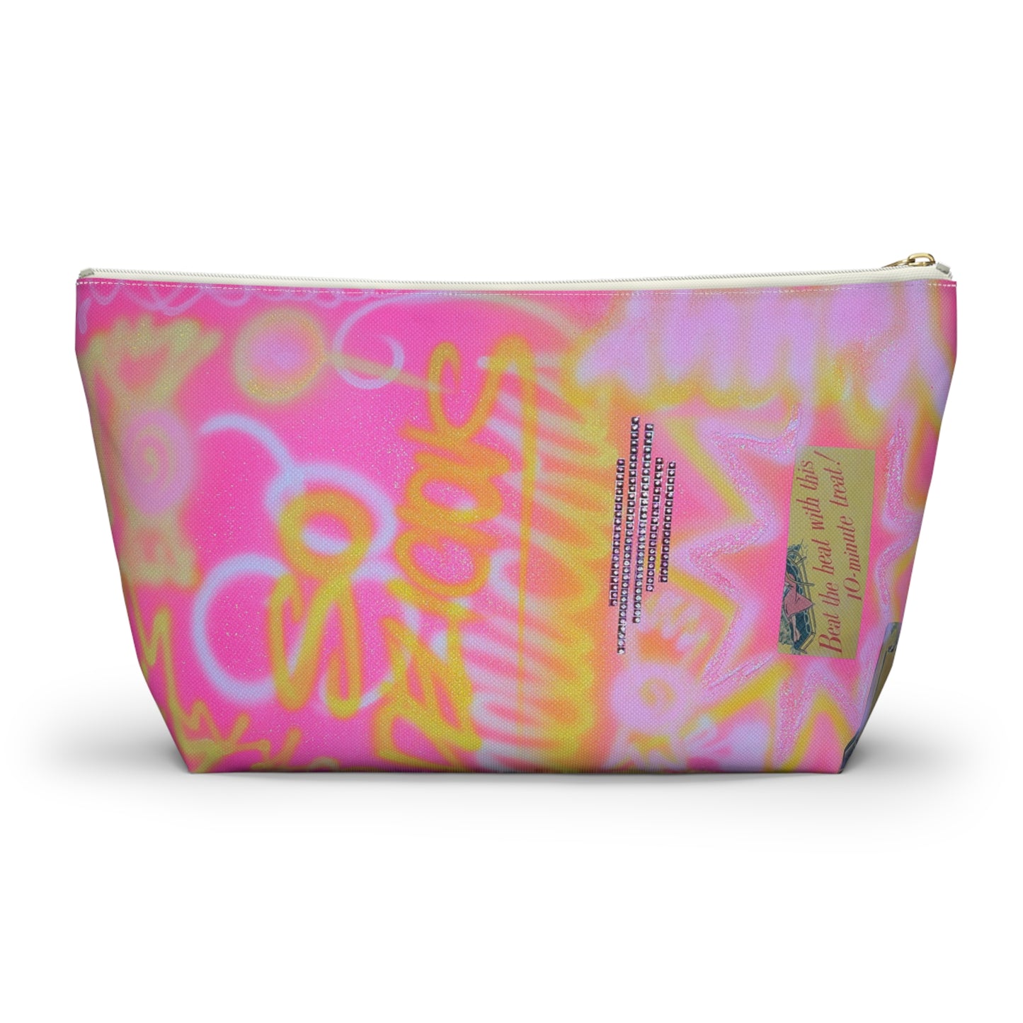 "so delicious" airbrush makeup pouch