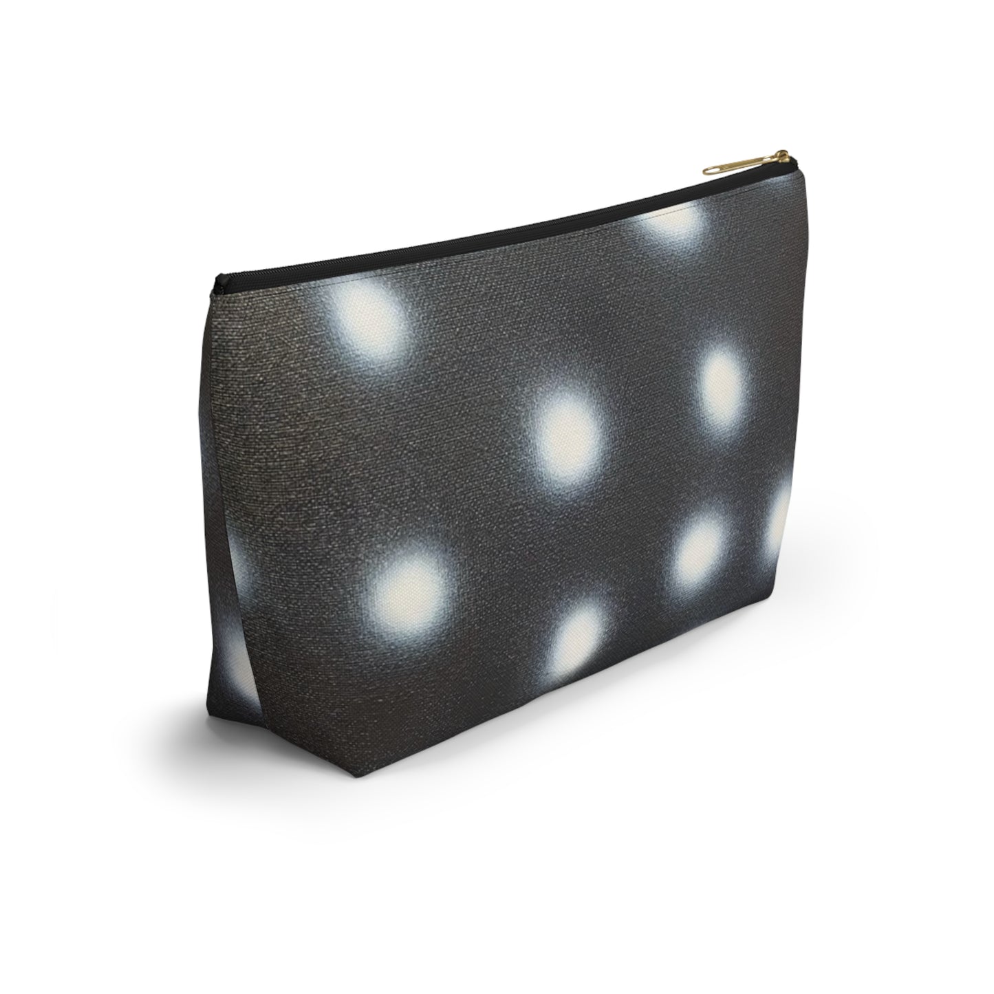 "coconut noir polka dot" airbrush makeup pouch