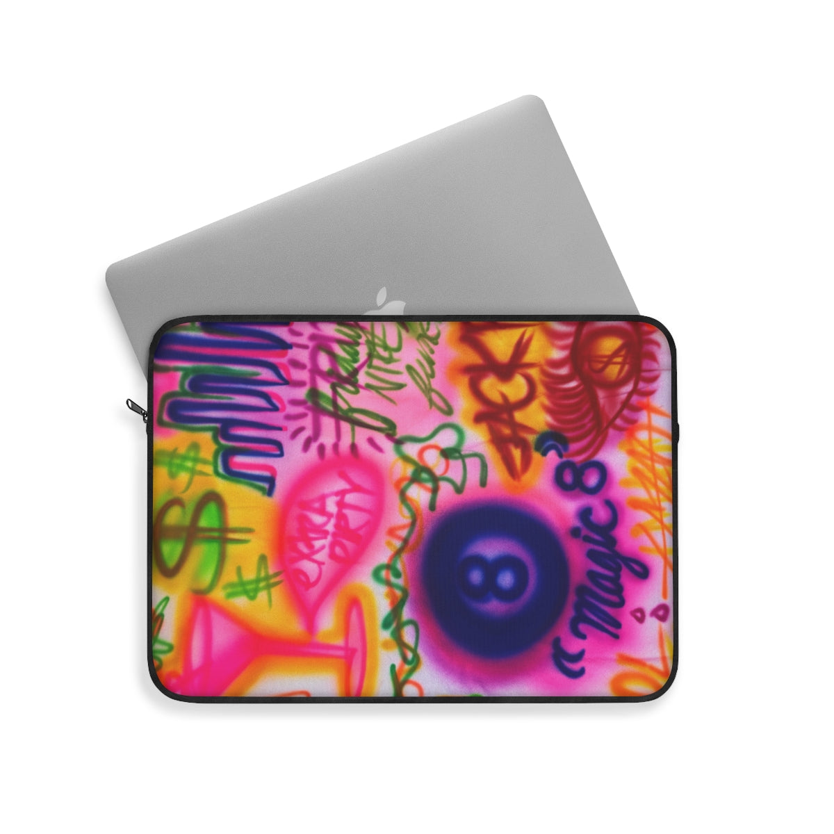 "colorful chaos" airbrush laptop sleeve