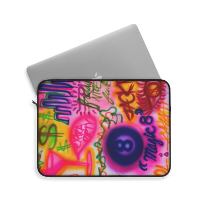 "colorful chaos" airbrush laptop sleeve