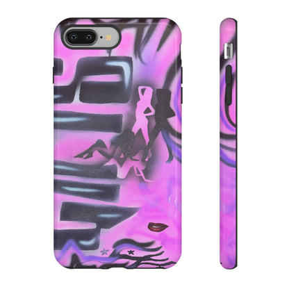 "neon nights" airbrush iPhone case