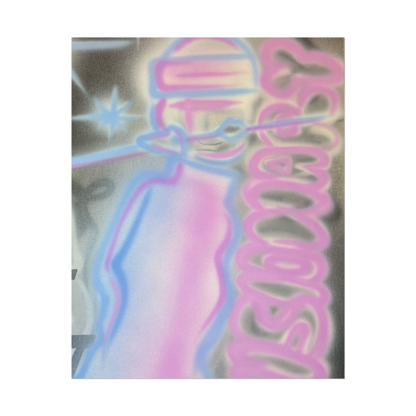 "visionary" pt. 2 airbrush rolled print