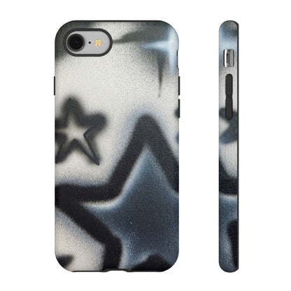 "black & white stars" airbrush iPhone case