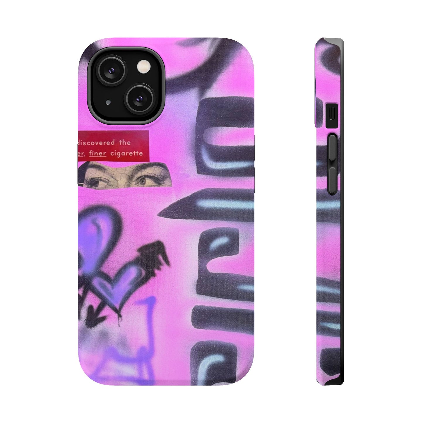 MagSafe "purple princess" airbrush iPhone case